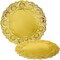60 Pack Round Paper Placemats for Dining Table, Formal Events, Decorative Gold Lace Paper Doilies, Bulk Disposable Charger Plates for Cakes, Desserts, and Baked Goods (12 in)